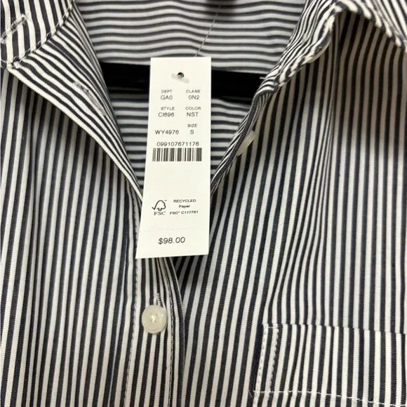 J Crew Black and White Women's Top - Picture 5 of 6